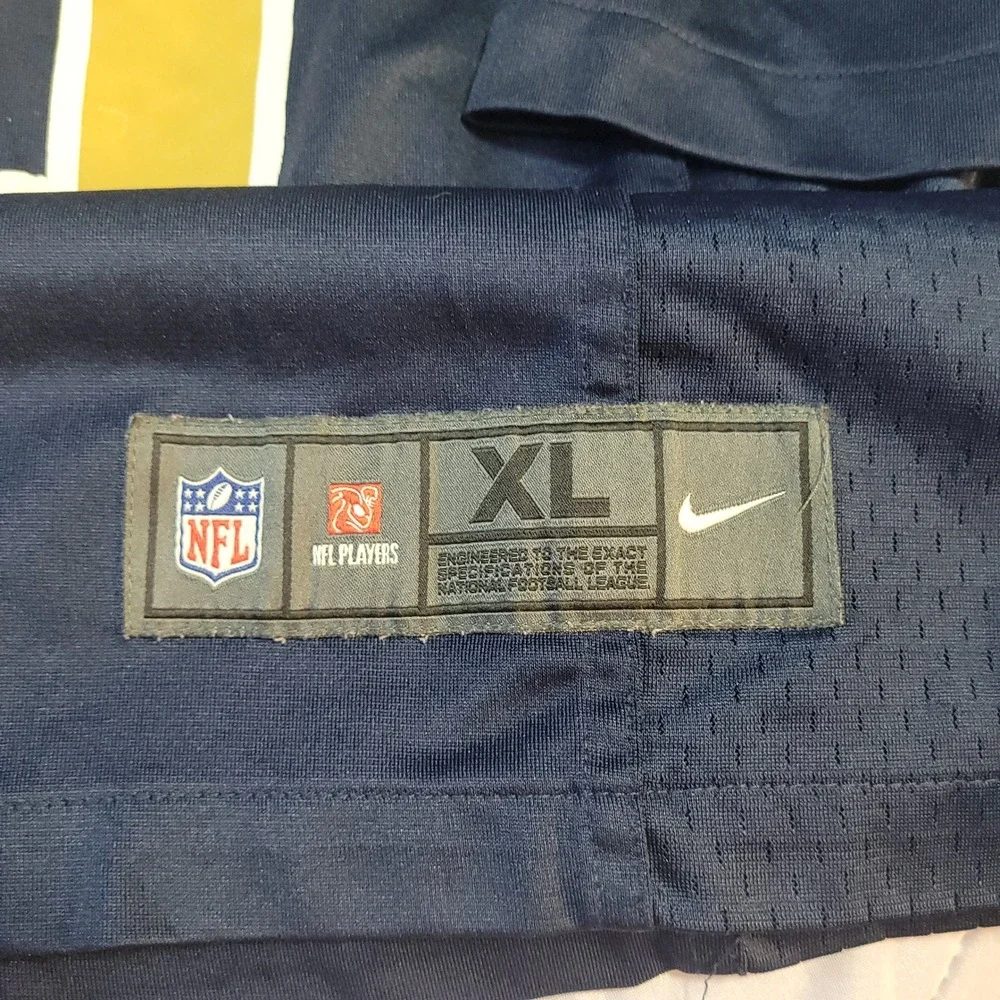 Nike Los Angeles Rams Todd Gurley II 30 Football Jersey Mens XL Navy Blue Gold